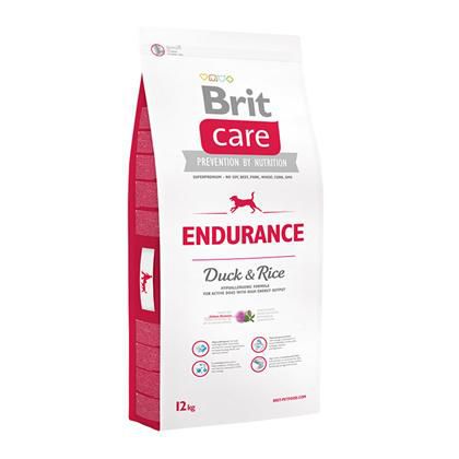 Сухой корм Brit Care Dog Endurance для активных собак, утка с рисом, 12кг