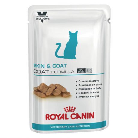 Влажный корм RC Skin & coat formula для стерилизованных кошек диета с повышенной чувствительностью кожи, 100 г