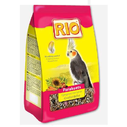 Корм Рио для средних попугаев в период линьки (500 гр)