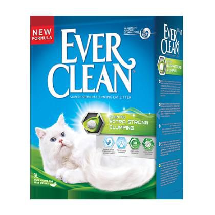 Минеральный комкующийся наполнитель Ever Clean "Extra Strong Clumping Scented" для кошек с ароматизатором 6кг