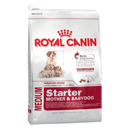 Сухой корм Royal Canin Starter medium для щенков средних пород до 2 месяцев, 4 кг