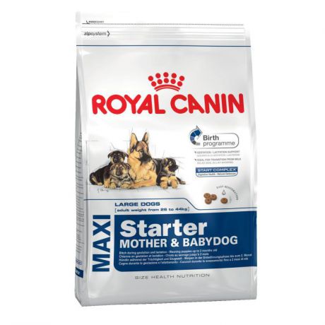 Сухой корм Royal Canin Starter maxi для щенков крупных пород до 2 месяцев, 15кг