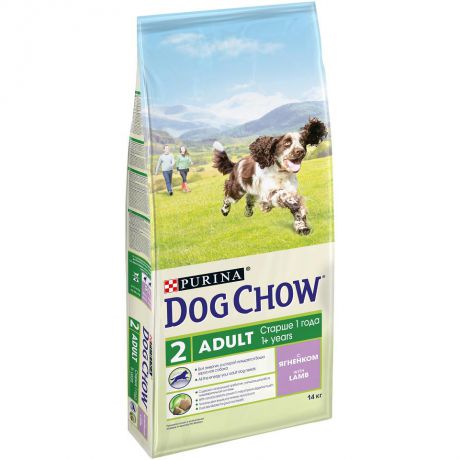 Сухой корм Dog Chow Adult для собак, ягнёнок, 14 кг