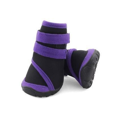 Ботинки Triol мягкие для собак XXL неопрен на липучках фиолетовые
