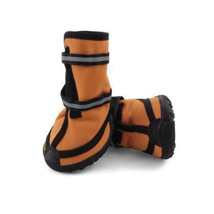Ботинки Triol высокие для собак XXL светоотражающие на липучках оранжевые