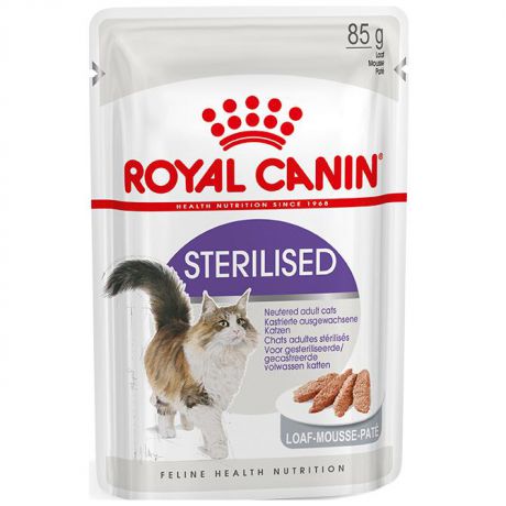 Влажный корм Royal Canin Sterilised для стерилизованных кошек, паштет, 85 г.