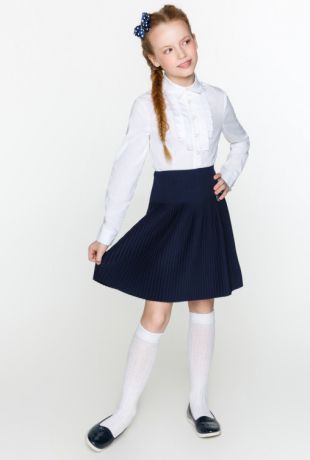 Блузки Acoola Блузка детская для девочек белая цвет белый размер 140 20240260020