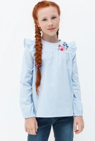 Блузки Acoola Блузка детская для девочек синяя цвет синий размер 164 20210260043