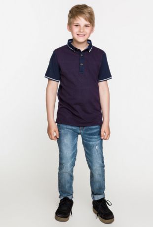 Рубашки Acoola Сорочка-поло для мальчиков темно-синяя цвет темно-синий размер 164 20110110075