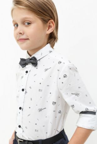 Рубашки Acoola Сорочка для мальчиков белая цвет белый размер 170 20110280056