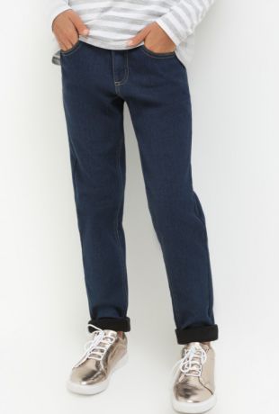 Джинсы Acoola Брюки джинсовые (утепленные) детские для девочек глубокий синие цвет глубокий синий размер 140 20210160119