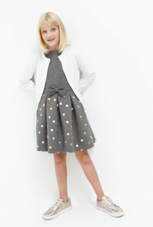 Платья Acoola Платье детское для девочек серое цвет серый размер 164 20210200183