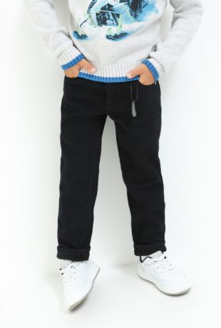 Джинсы Acoola Брюки джинсовые (утепленные) детские для мальчиков черные цвет черный размер 98 20120160126