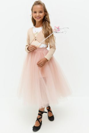 Жакеты Acoola Жакет детский для девочек с люрексом цвет светло-розовый размер 164 20210130119