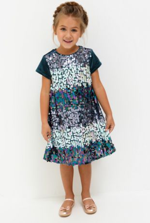 Платья Acoola Платье детское для девочек из бархата цвет ассорти размер 98 20220200219