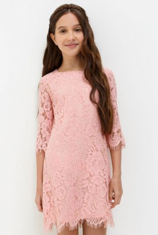 Платья Acoola Платье детское для девочек из кружева цвет светло-розовый размер 158 20210200199