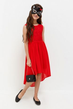 Платья Acoola Платье детское для девочек из кружева и шифона цвет красный размер 164 20210200200