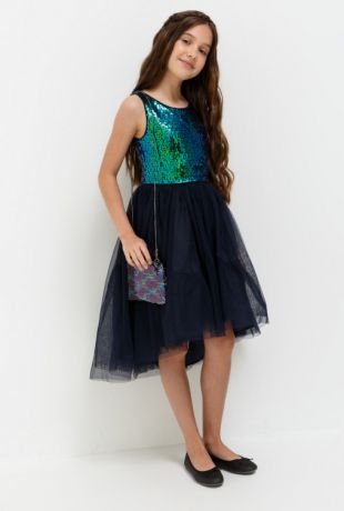 Платья Acoola Платье детское для девочек с пышной асимметричной юбкой цвет цветной размер 164 20210200194
