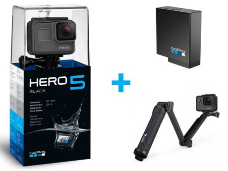 GoPro Hero 5 Black + 3-way и аккумулятор