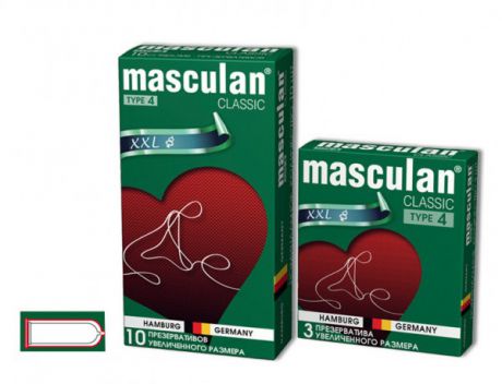 Презервативы Masculan №4 Classic Увеличенный Размер 10 шт