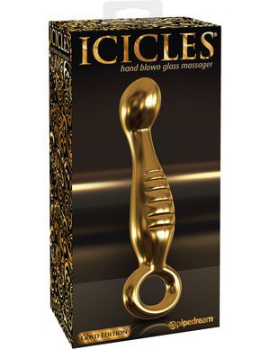 Фаллоимитатор ICICLES Gold Edition G spot G04