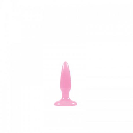 Анальная пробка флуоресцентная Firefly Pleasure Plug Mini розовая