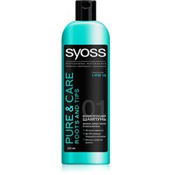 SYOSS SYOSS Шампунь для волос, жирных у корней и сухих на кончиках Pure & Care 500 мл