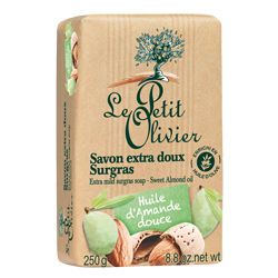LE PETIT OLIVIER LE PETIT OLIVIER Мыло нежное питательное с маслом сладкого миндаля 250 г