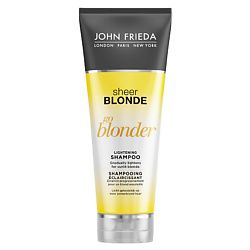 JOHN FRIEDA JOHN FRIEDA Шампунь осветляющий для натуральных, мелированных и окрашенных светлых волос Sheer Blonde Go Blonder 250 мл