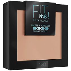 MAYBELLINE MAYBELLINE Пудра для лица Fit Me, матирующая, скрывающая поры № 104, Светло-бежевый, 9 г