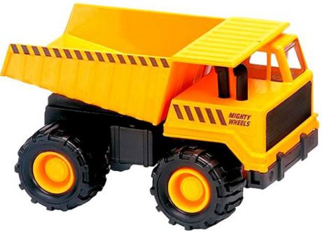Самосвал Soma строительная техника Карьерный грузовик 18 см желтый