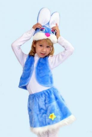 Карнавальный костюм Новогодняя сказка Заяц (головной убор, жилет, юбка) в асс-те к-012