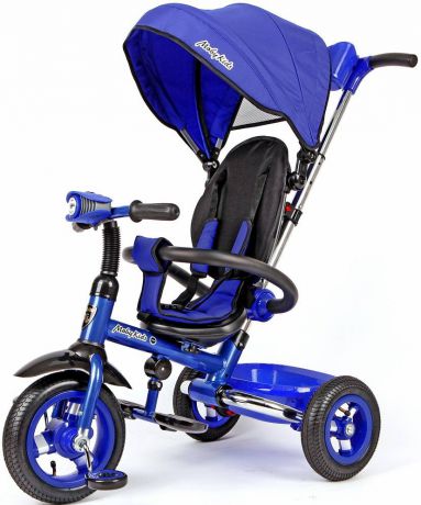 Велосипед Moby Kids Junior-2 10"/8" синий трехколёсный