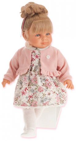 Кукла Munecas Antonio Juan "Нина" 55 см в розовом 1820p