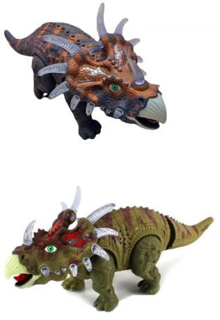 Интерактивная игрушка Shantou Gepai "Динозавр" - Трицератопс от 3 лет разноцветный