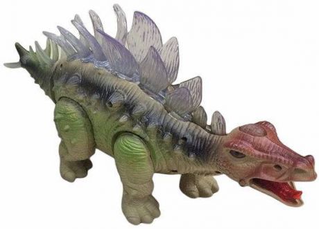 Интерактивная игрушка Shantou Gepai "Динозавр" - Стегозавр (свет, звук) в ассортименте от 3 лет зелёный