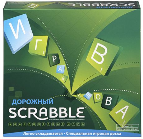 Настольная игра Mattel развивающая "Дорожный Scrabble" cjt18
