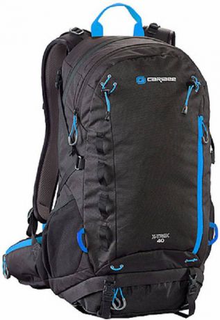 Рюкзак Caribee X-trek с анатомической спинкой черный синий 40 л