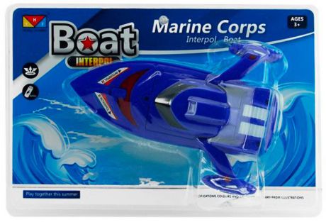 Катер Shantou Gepai Boat Interpol - Marine Corps синий 311-88