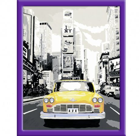 Набор для творчества Ravensburger Раскрашивание по номерам Такси в Нью-Йорке от 12 лет