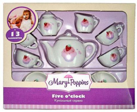 Набор посуды Mary Poppins "Пирожные" фарфоровая 13 предметов