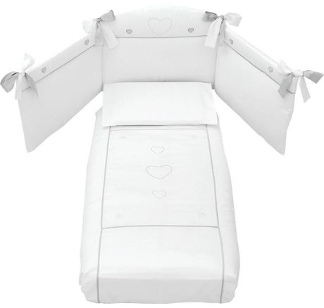 Сменное постельное белье Erbesi Cuori (белый)