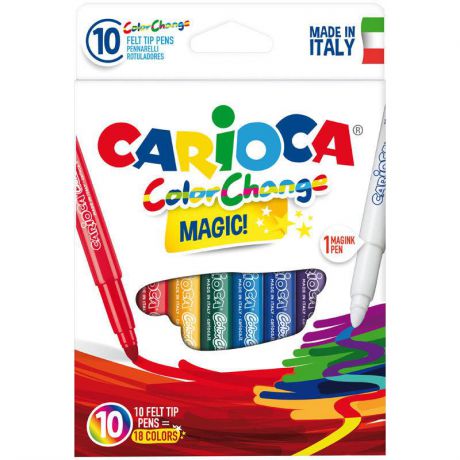 Набор фломастеров Carioca Magic 6 мм 10 шт разноцветный