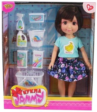 Кукла Shantou Gepai "Джемми" с аксессуарами для уборки 25 см m6605