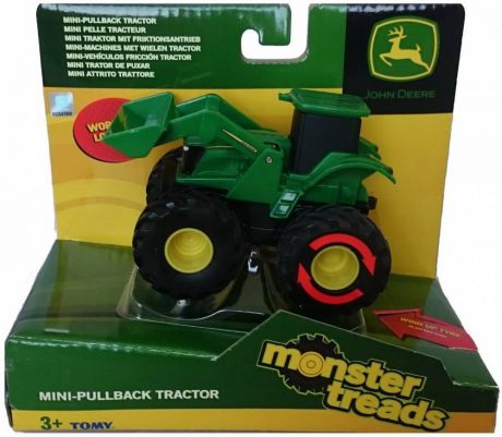Трактор Tomy Monster Treads 10 см зеленый