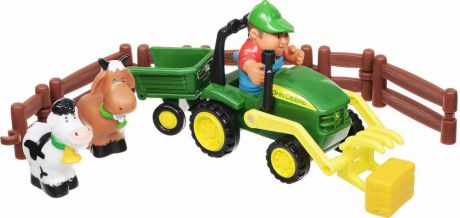 Трактор-погрузчик Tomy «Моя первая ферма» Набор с погрузчиком 43068 разноцветный