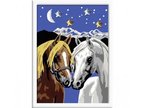 Набор для рисования Ravensburger Раскрашивание по номерам: Две лошадки от 7 лет