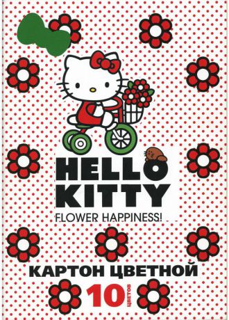 Набор цветного картона Action! "Hello Kitty" a4 10 листов в ассортименте