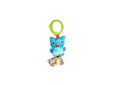 Интерактивная игрушка Bright Starts "Дрожащий дружок" - Сова от 3 месяцев голубой 8808-6