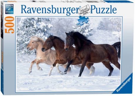 Пазл Ravensburger Галопом по снегу (500 шт.)